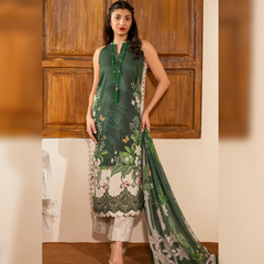 SR-LM460 Digital Printed Lawn Suit 3pc with Lawn Digital Printed Dupatta