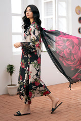 SR-BQ36 Digital Printed Khaddar Suit 3pc with Khaddar Digital Printed Dupatta