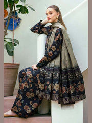 SR-BQ412 Digital Printed Lawn Suit 3pc With Lawn Digital Printed Dupatta