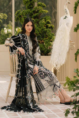 LF-BIL06 Lawn Embroidered 3pc Suit With Bamber Chiffon Embroidered Dupatta