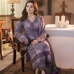 LF-JD2680 Lawn Unstitched Embroidered 3pc Suit With Lawn Digital Printed Dupatta