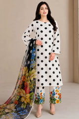 LF-D353 Digital Printed Lawn Suit 3pc With Lawn Digital Printed Dupatta