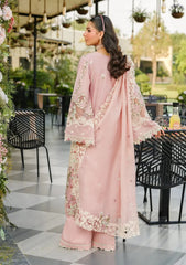 LF-EL2710 Lawn Unstitched Embroidered 3pc Suit With Cotton Net Embroidered Dupatta