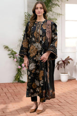 LF-BQ02 Digital Printed Lawn Suit 3pc with Lawn Digital Printed Dupatta & Embroidered Patches