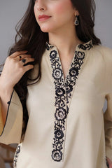 SR-AS05 Unstitched Fully Embroided Dhanak Suit With Dhanak Dupatta