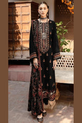 SR-RM650 Unstitched Heavy Embroidered Dhanak Suit With Embroidered Dhanak Shawl