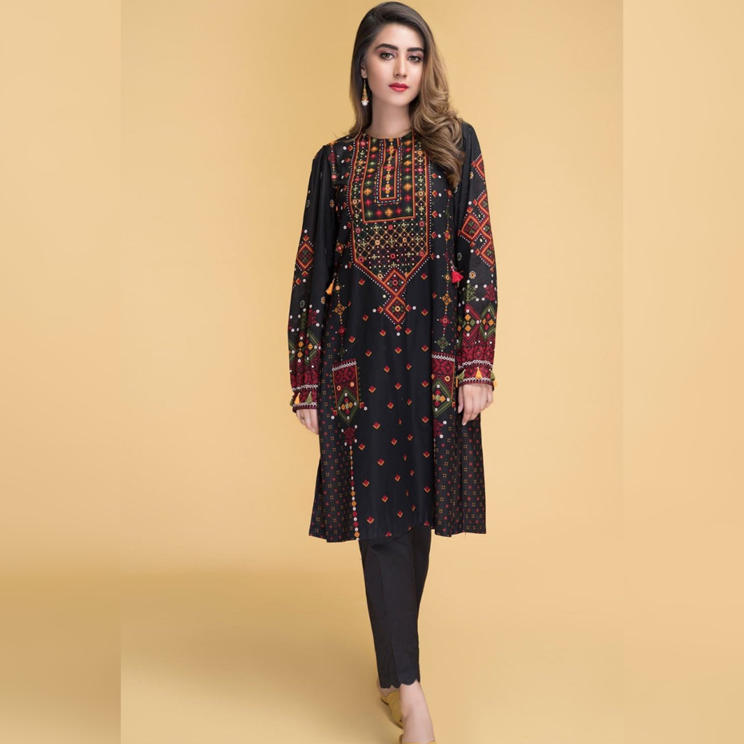 SR-KS770 Lawn Unstitched Embroidered 2pc Suit