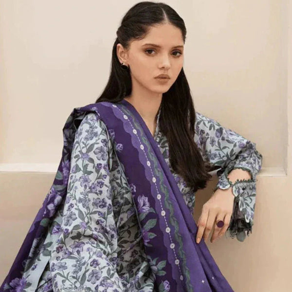 Khaddar 3pc Digital Printed Suit With Digital Printed Khaddar Dupatta