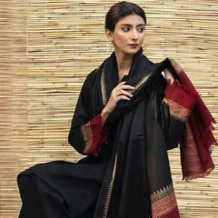 SR-1076 3Pc Unstitched Dhanak Suit with Printed Woolen Shawl