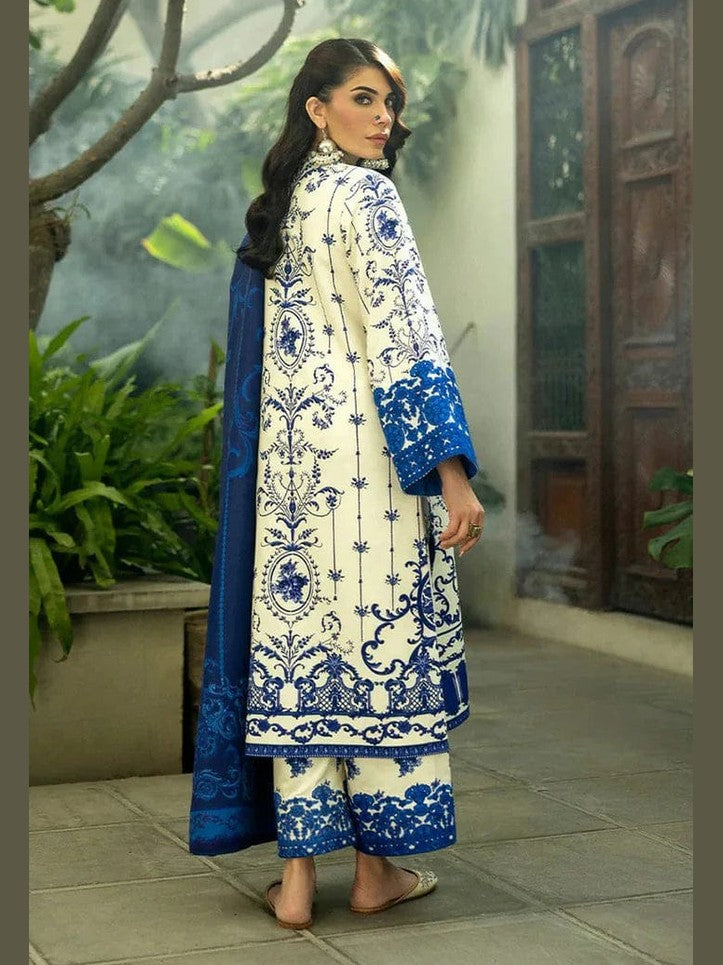 SR-ZC424 Digital Printed Unstitched 3pc Lawn Suit With Digital Printed Lawn Dupatta