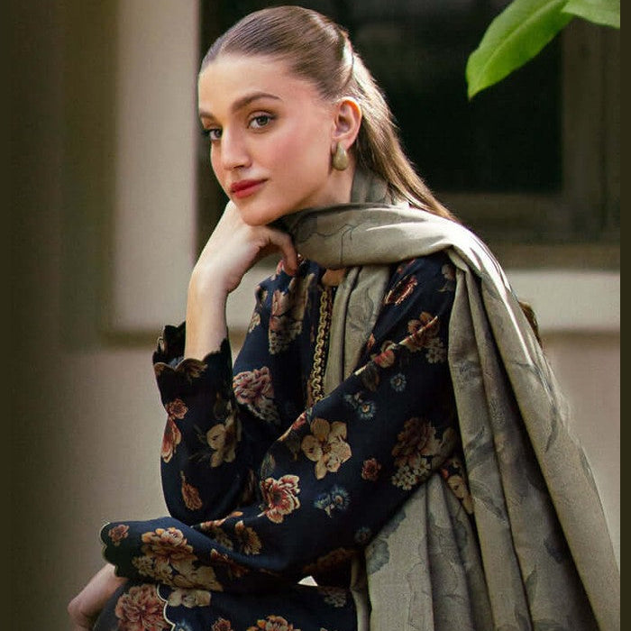 SR-BQ412 Digital Printed Lawn Suit 3pc With Lawn Digital Printed Dupatta