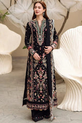 SR-QL2655 Unstitched Heavy Embroidered Dhanak Suit With Bamber Chiffon Embroidered Dupatta