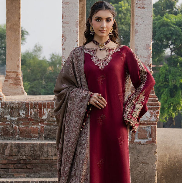IZ-88333 Unstitched Fully Embroided Lawn Suit With Cotton Lawn Digital Printed Dupatta