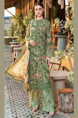 SR-MB452 Unstitched Digital Printed Lawn Suit 3pc With Lawn Digital Printed Dupatta