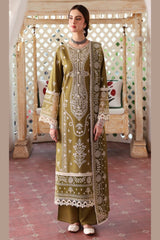 SR-MR590 Unstitched Heavy Embroidered Lawn Suit With Embroidered Lawn Dupatta