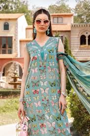 LF-MB26 Digital Printed Lawn Unstitched Suit 3pc with Monar Digital Printed Dupatta & Daman Embroidered Lace