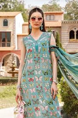 LF-MB26 Digital Printed Lawn Unstitched Suit 3pc with Monar Digital Printed Dupatta & Daman Embroidered Lace