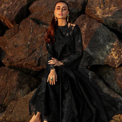 SR-KH2640 Lawn Unstitched Embroidered 3pc Suit With Organza Embroidered Dupatta