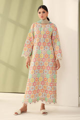 LF-BQ201 Digital Printed Lawn Suit 3pc With Monar Digital Printed Dupatta