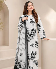 LF-D340 Digital Printed Lawn Suit 3pc With Lawn Digital Printed Dupatta