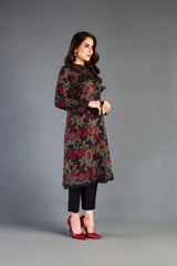 LF-BR345 Lawn Unstitched Embroidered 3pc Suit With Embroidered Chiffon Dupatta