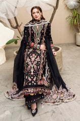 LF-QL2655 Unstitched Heavy Embroidered Lawn Suit With Bamber Chiffon Embroidered Dupatta
