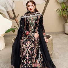 SR-QL2655 Unstitched Heavy Embroidered Dhanak Suit With Bamber Chiffon Embroidered Dupatta
