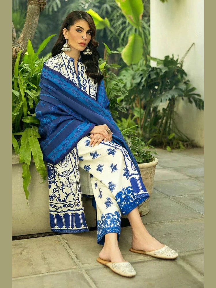 SR-ZC424 Digital Printed Unstitched 3pc Lawn Suit With Digital Printed Lawn Dupatta