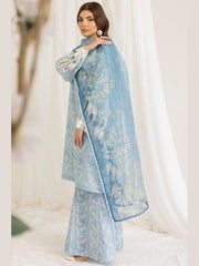 SR-MB442 Unstitched Digital Printed Lawn Suit 3pc With Digital Printed Voil Dupatta & Embroidered Patches