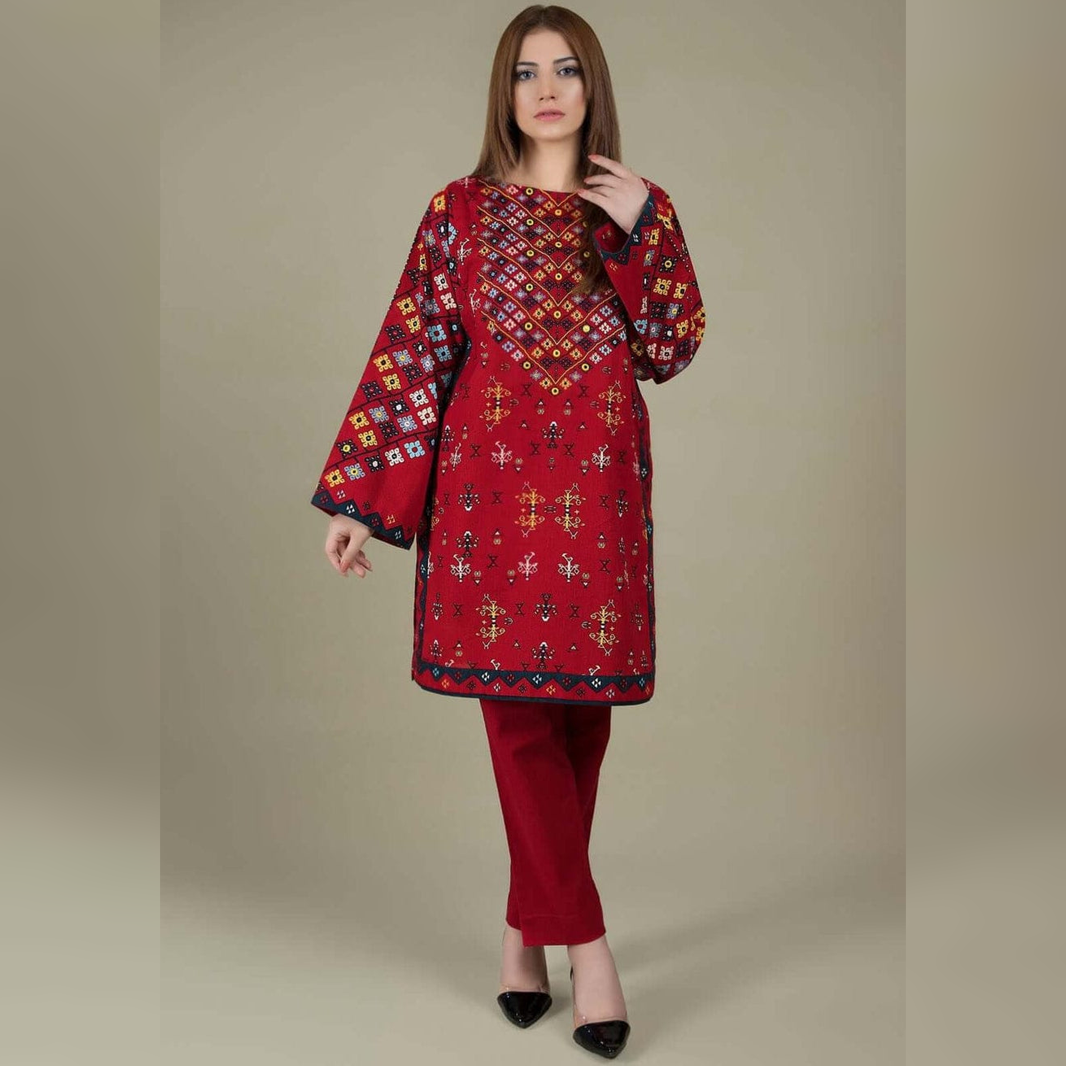 SR-KS760 Lawn Embroidered 2pc Suit