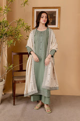 LF-RP600 Unstitched Fully Embroidered Lawn Suit With Embroidered Lawn Dupatta