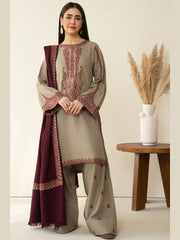 SR-KD910 Unstitched Embroidered Lawn Suit With Lawn Embroidered Dupatta & Embroidered Trouser