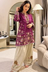 LF-MB55 Dhanak Fully Embroidered 2pc With Fully Embroidered Trouser