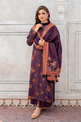 Khaddar 3pc Digital Printed Suit With Digital Printed Khaddar Dupatta
