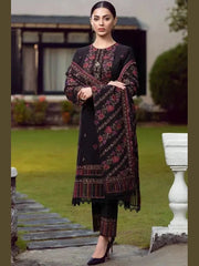 SR-920 Unstitched Heavy Embroidered Dhanak Suit Embroidered Dhanak Shawl
