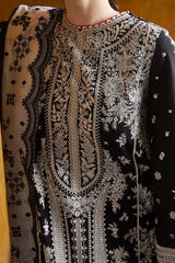 SR-MB2615 Lawn Unstitched Embroidered 3pc Suit With Bamber Chiffon Embroidered Dupatta