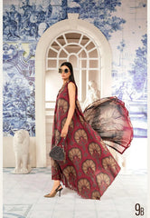 SR-MB444 Digital Printed Unstitched Lawn Suit 3pc With Lawn Digital Printed Dupatta