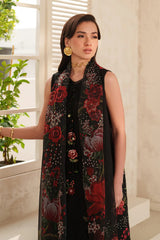 LF-BQ209 Unstitched Digital Printed Lawn Suit 3pc With Digital Printed Lawn Dupatta