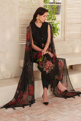 LF-BQ209 Unstitched Digital Printed Lawn Suit 3pc With Digital Printed Lawn Dupatta