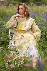 LF-BQ203 Unstitched Digital Printed Lawn Suit 3pc With Digital Printed Lawn Dupatta