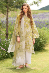 LF-BQ203 Unstitched Digital Printed Lawn Suit 3pc With Digital Printed Lawn Dupatta