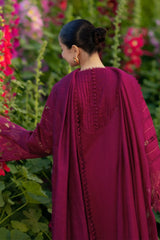 LF-RR2810 Lawn Unstitched Embroidered 3pc Suit With Lawn Fully Embroidered Dupatta