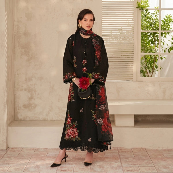 LF-BQ209 Unstitched Digital Printed Lawn Suit 3pc With Digital Printed Lawn Dupatta