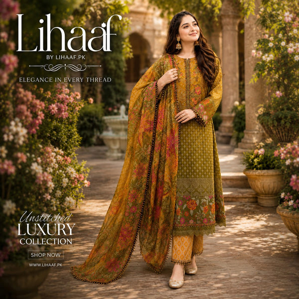 LF-D359 Digital Printed Lawn Suit 3pc With Lawn Digital Printed Dupatta