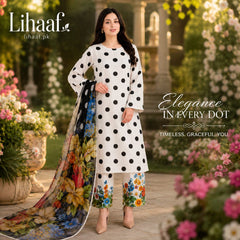 LF-D353 Digital Printed Lawn Suit 3pc With Lawn Digital Printed Dupatta