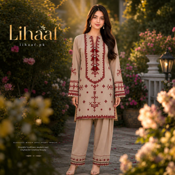 LF-MB2820 Lawn Fully Sequence Embroidered 2pc Embroidered Trouser as well