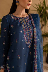 LF-BT2940 Unstitched Sequence Embroidered Dhanak Suit With Sequence Embroidered Chiffon Dupatta