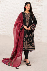 LF-JZ2890 Unstitched Fully Embroidered Dhanak Suit With Diamond Wool Digital Printed Dupatta