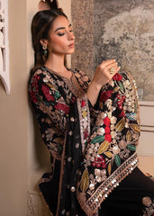 LF-RR2935 Dhanak 3Pc Suit Fully Embroided With Tilla & Thread Work With Fully Embroided Chiffon Dupatta