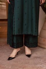 LF-BT3085 Unstitched Fully Embroidered Dhanak Suit With Fully Embroidered Dhanak Shawl